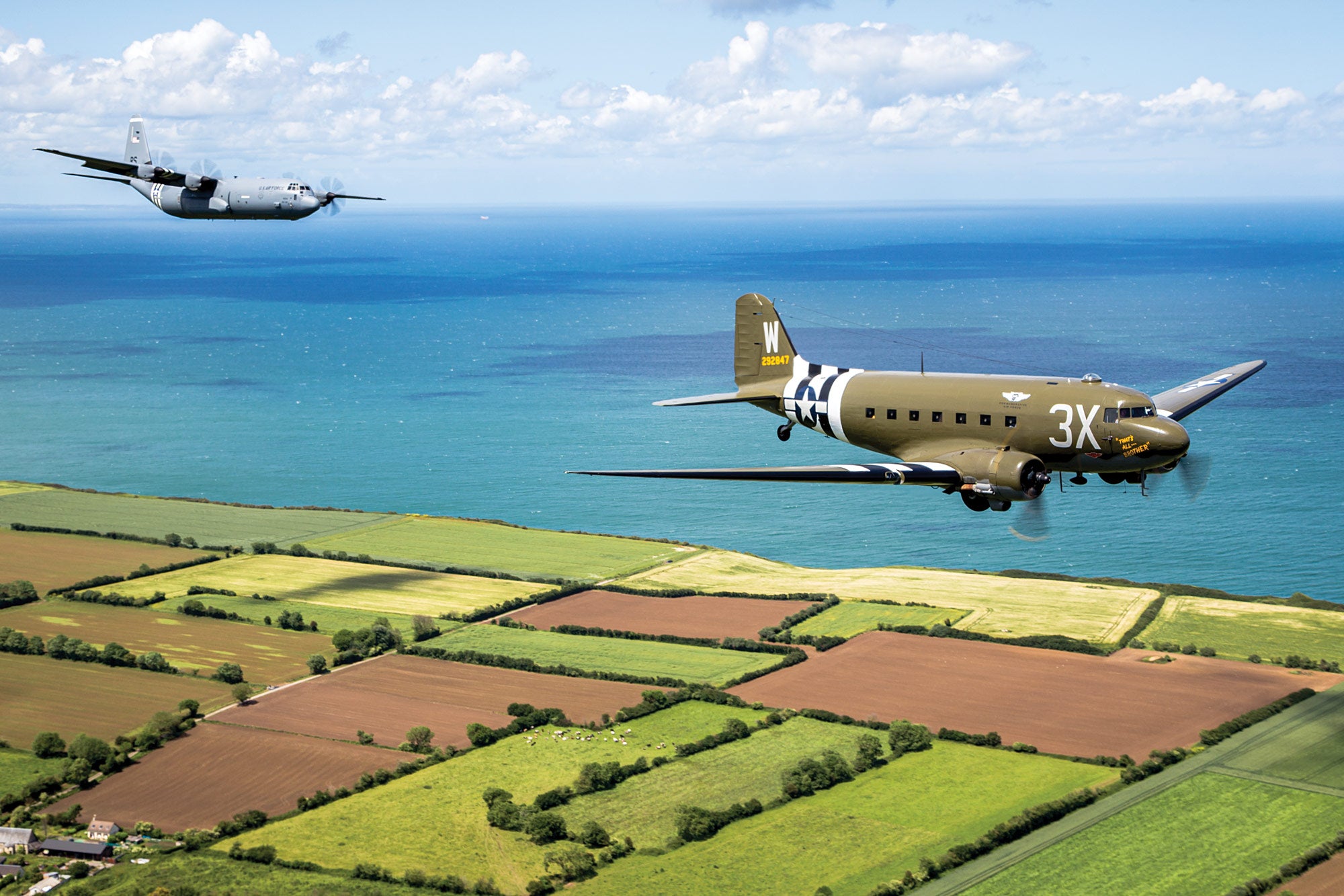 C-47s of the D-Day Squadron joined current military aircraft