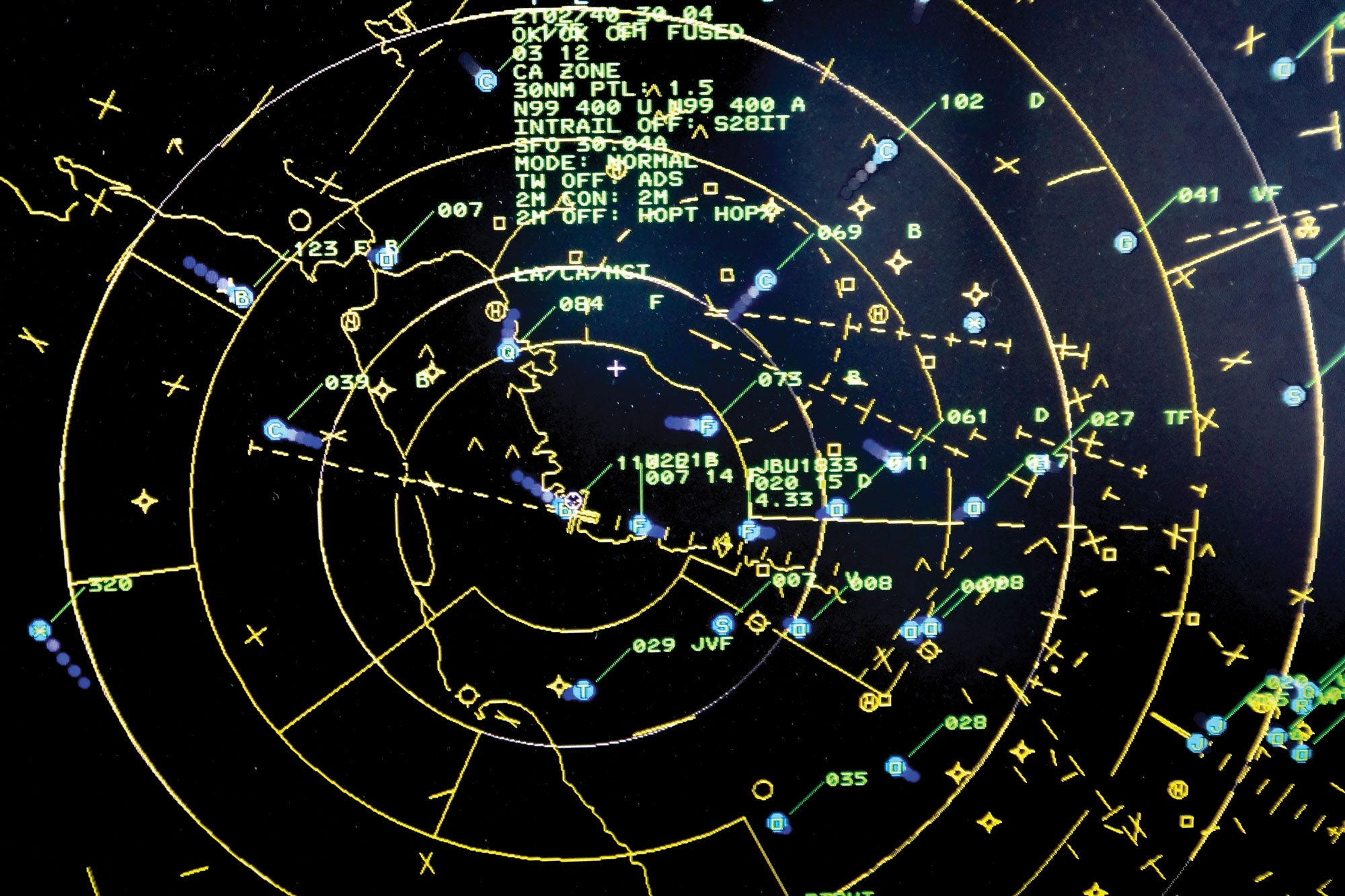 ATC radar scope