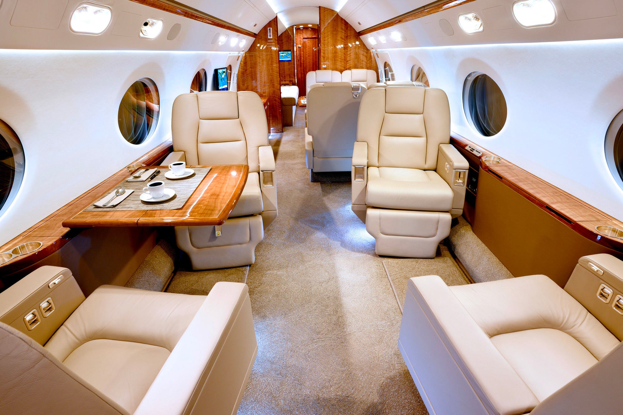 Gulfstream’s G550 interior