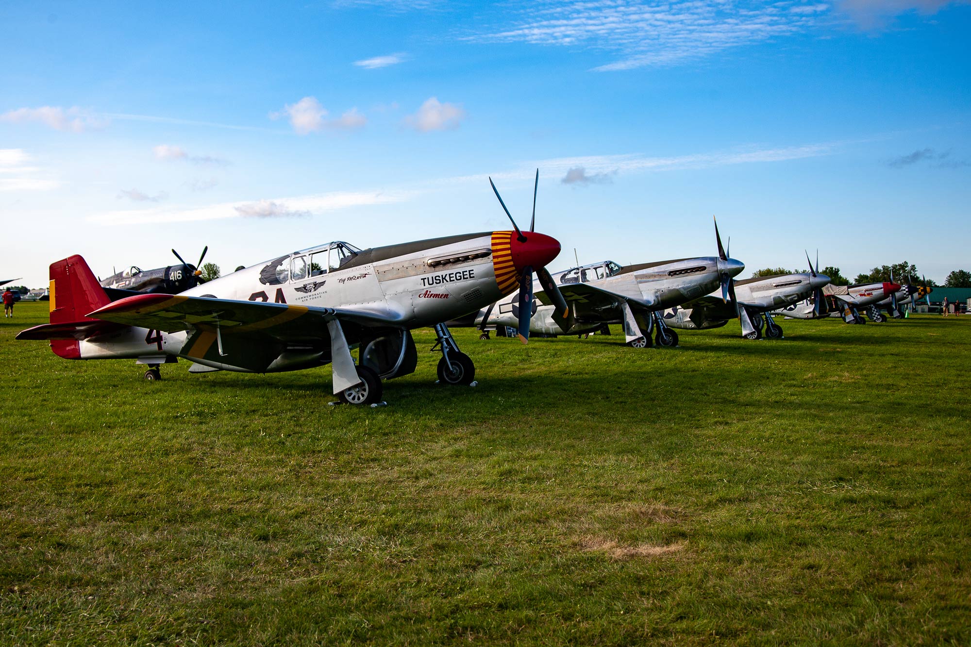 P-51 Mustang honoring the Tuskegee Airmen