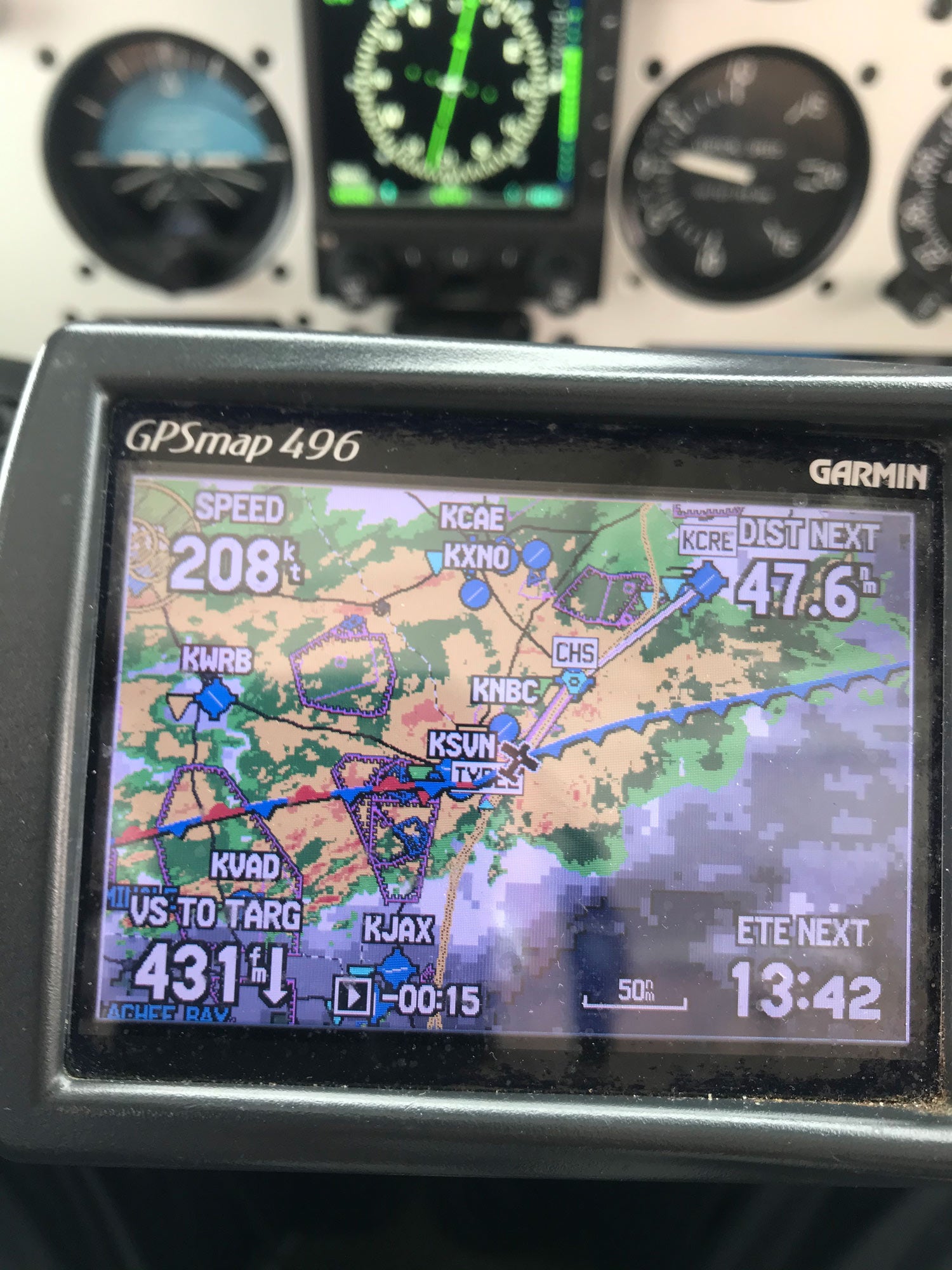 Flight weather radar