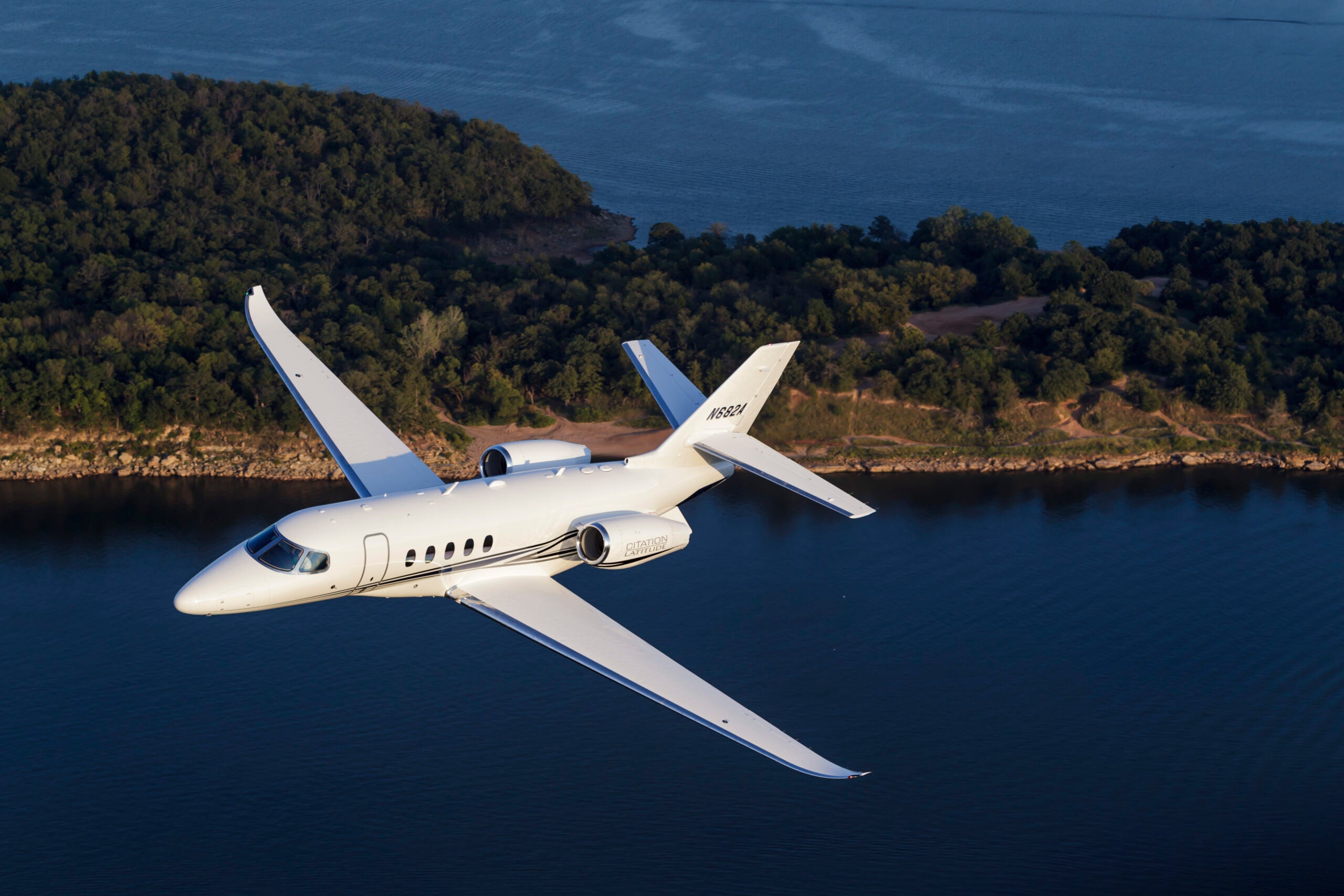 A NetJets-operated Cessna Citation Latitude crashed on a road short of the airport in Laredo, Texas. [Credit: Textron Aviation]