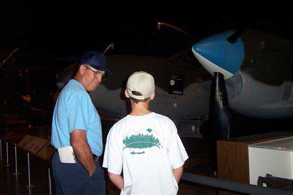 2003, John and Luke at AF museum