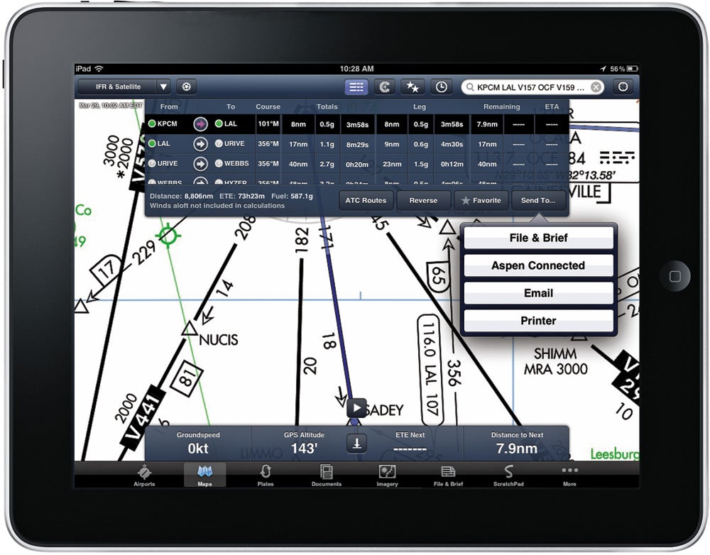 Aspen Avionics Connected Panel with ForeFlight