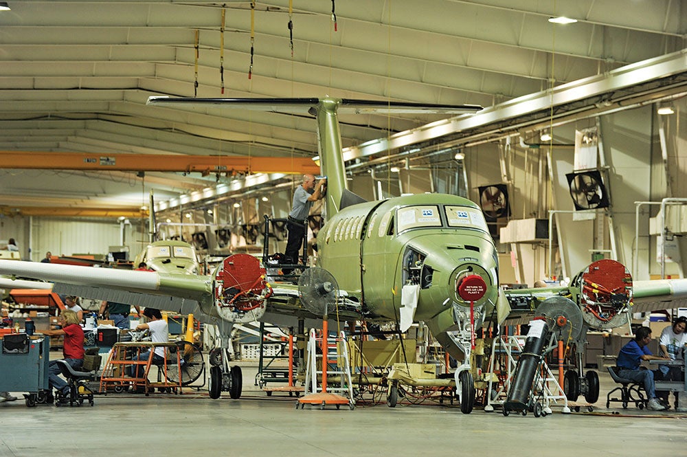 Hawker King Air Production