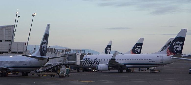Alaska Airlines jets at Seattle-Tacoma International Airport. [Credit: Flickr]