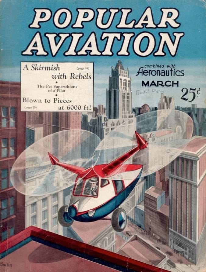 The March 1931 cover of what was then known as Popular Aviation.