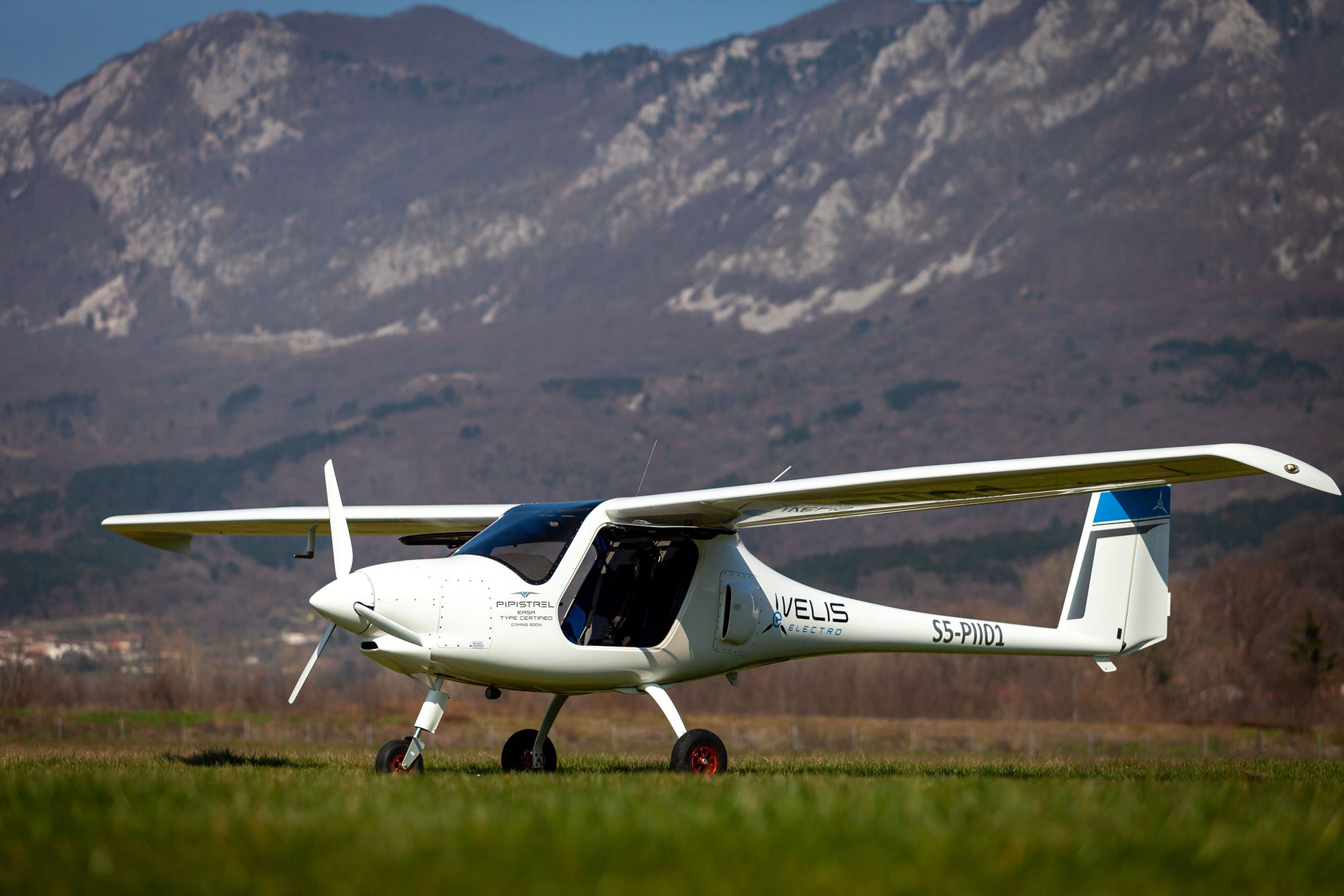 The Velis Electro, a light sport aircraft from Slovenian company Pipistrel, was introduced in 2020. [Courtesy: Pipistrel]