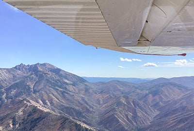 When flying over mountainous terrain, stay over valleys and above ridge lines for the best chance of having a better outcome to an off-airport landing.