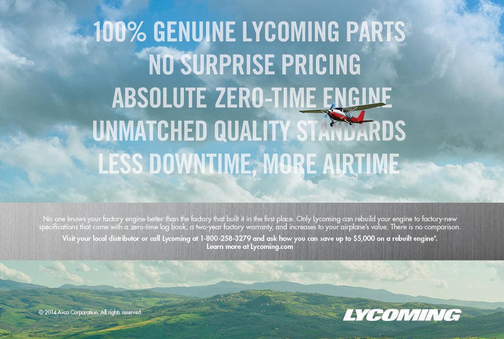 Advertisement Lycoming Banner