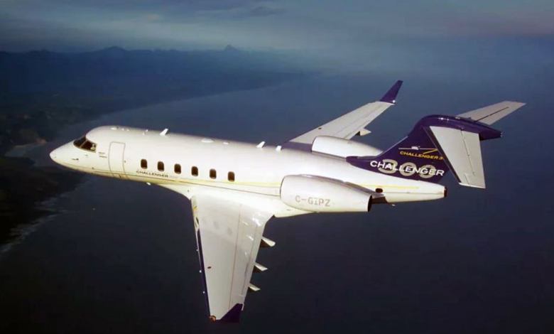 The Bombardier Challenger 300.