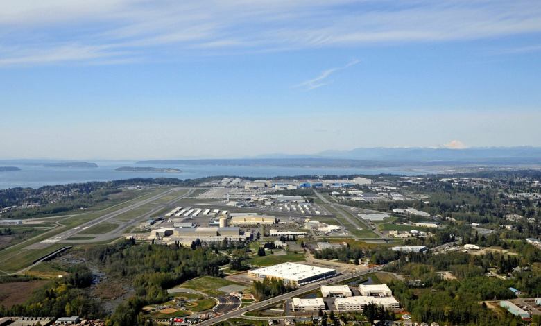 Paine Field is a tactical hub for the region, housing more than 500 aircraft of all categories. [Credit: Snohomish County]