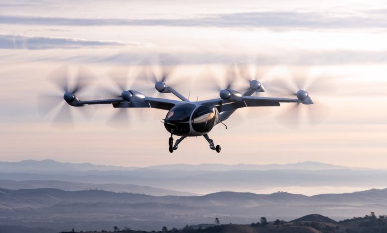 Joby's battery-powered air taxi prototype in flight
