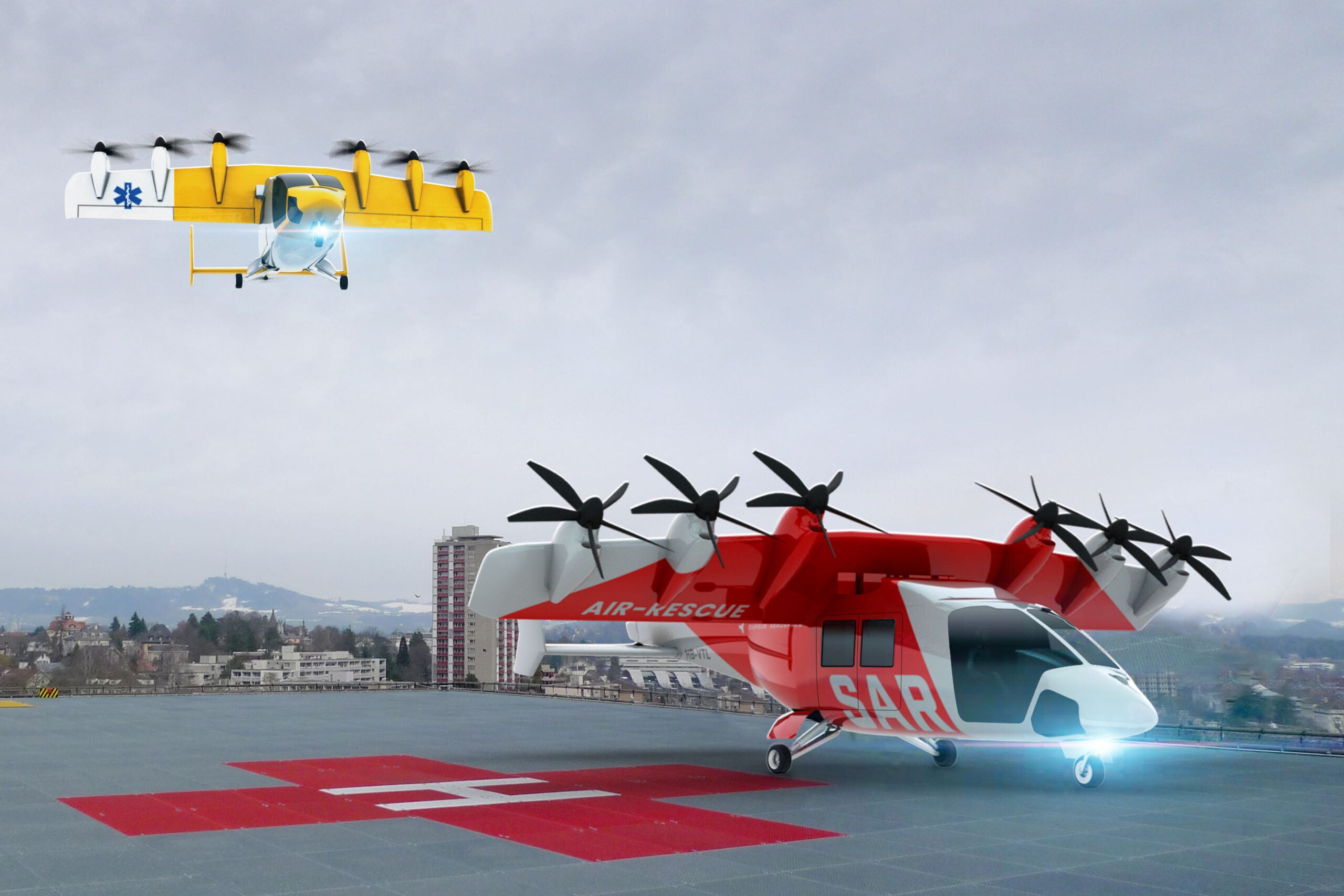 dufour aerospace medevac hybrid evtol
