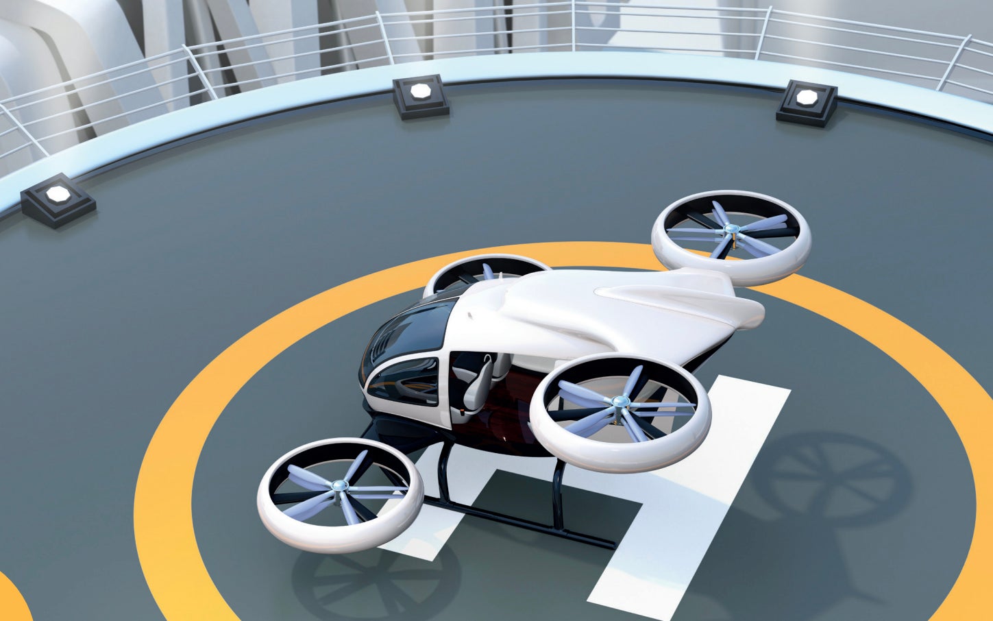 Artist's Rendering: eVTOL Vertiport