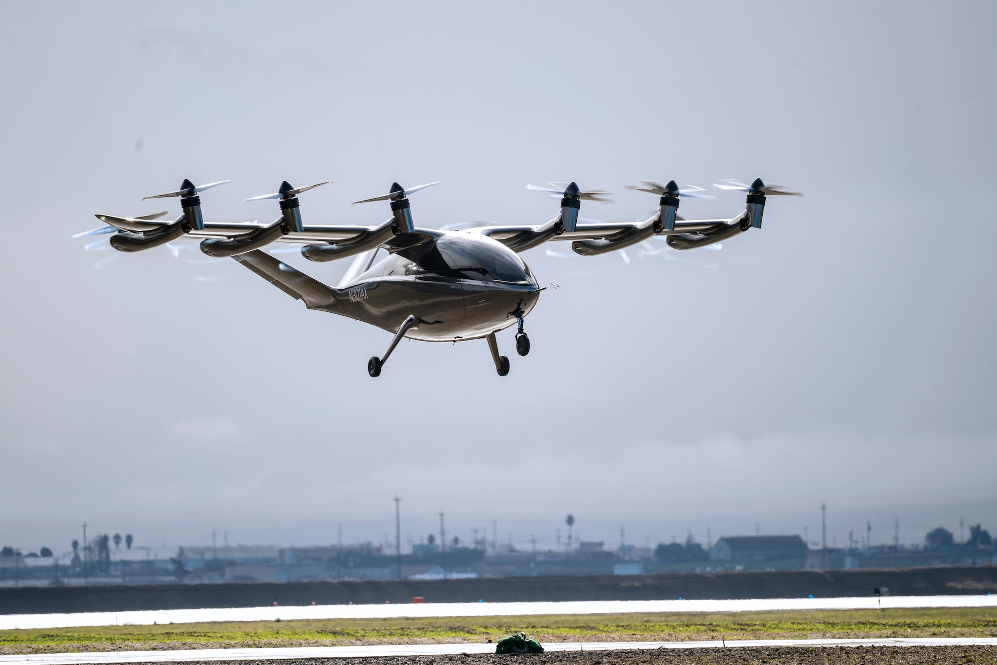 Archer Aviation eVTOL Demonstraor Maker in Flight