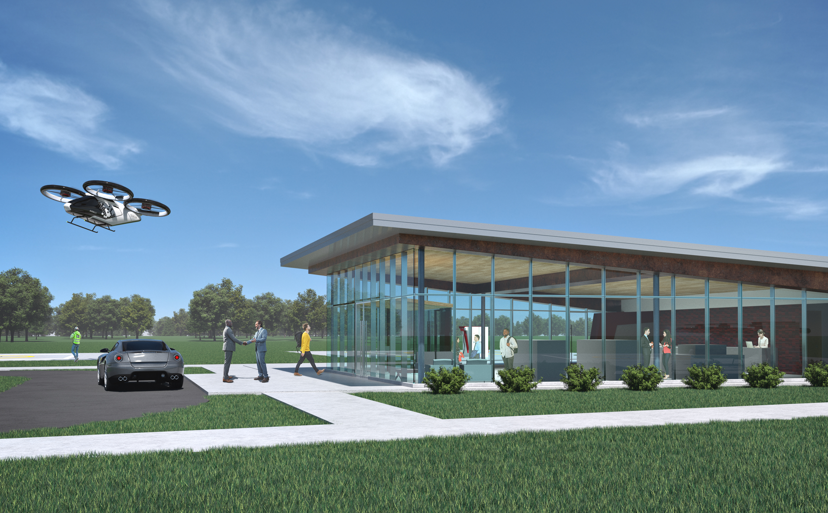 Artist's Rendering: New KOSH vertiport