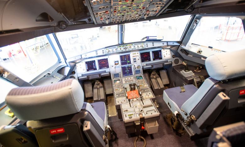 Flight Deck on Delta Air Lines new Airbus A321neo