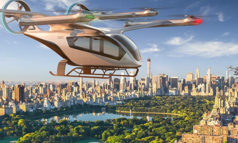 Artist rendering: Eve eVTOL