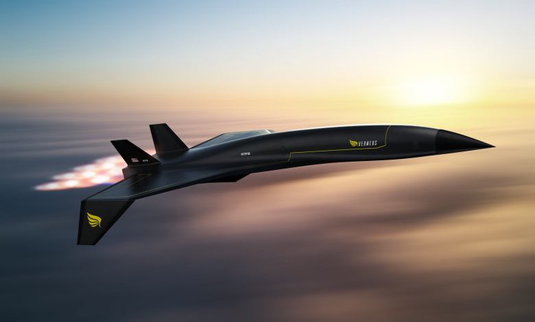 Artist rendering of Hermeus Quarterhorse hypersonic jet