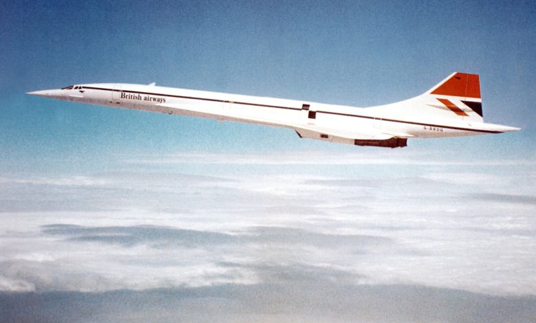 British Airways Concorde in Flight