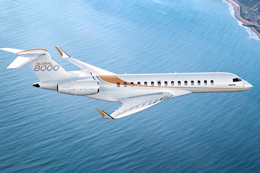 Bombardier Unveils Global 8000 Jet at EBACE