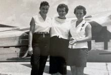 Aviation author Sarah Byrn Rickman tells the story of the All-Woman Transcontinental Air Race from 1947-77 in a new book. Pictured are participants in the 1960 event. [Credit: Air Race Classic]