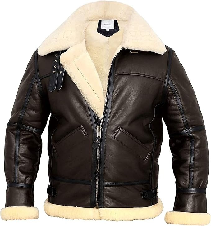 B3 Bomber Jacket Aviator Real Shearling B3 Bomber Jacket