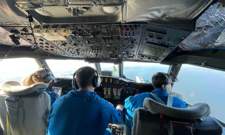 Flight Deck of an NOAA WP-3D