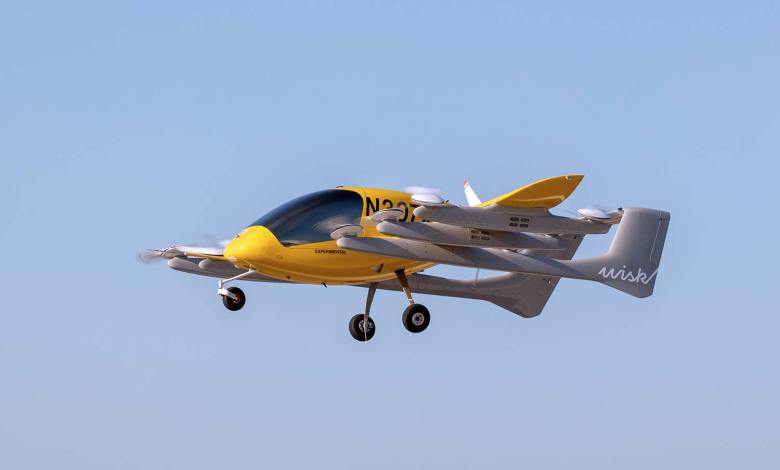 Wisk Aero Air Taxi Demonstrator in Flight