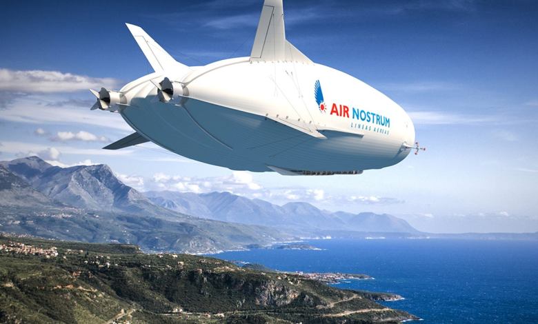 Artist Rendering of Airlander 10 in flight