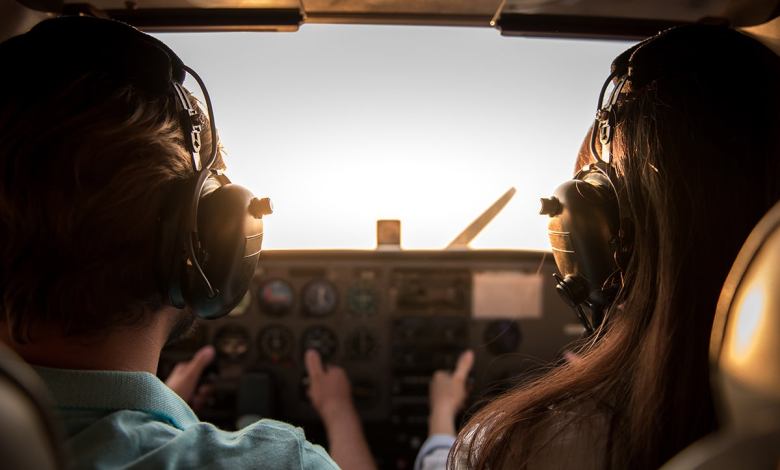 Flight school in California