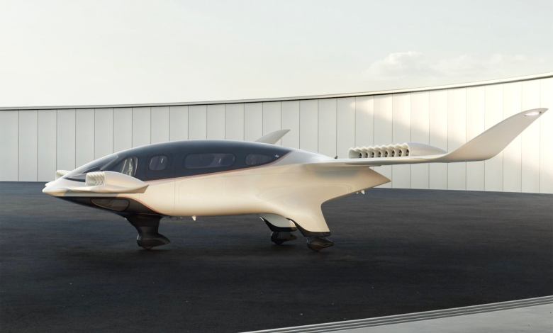 Lilium Jet Parked with Landing Gear