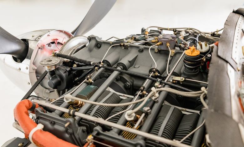 a GA piston airplane engine