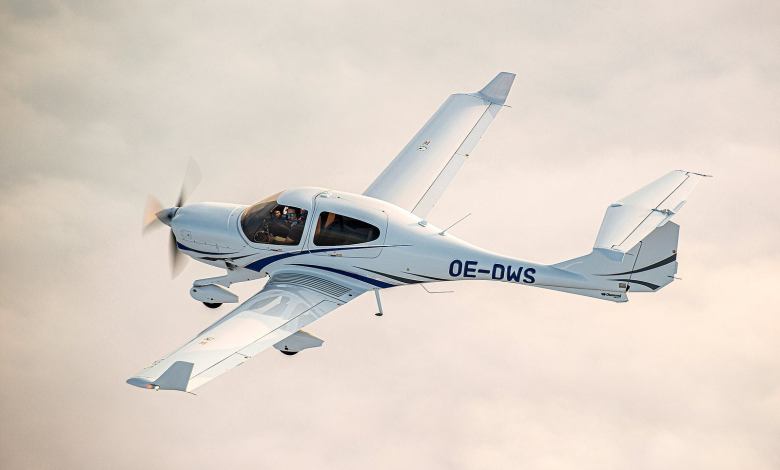 Diamond DA40 NG in flight