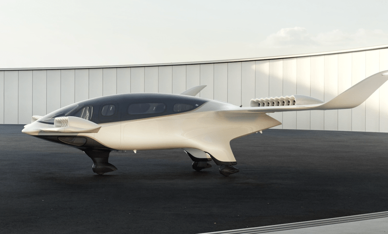 Artist rendering Lilium Jet parked on deck