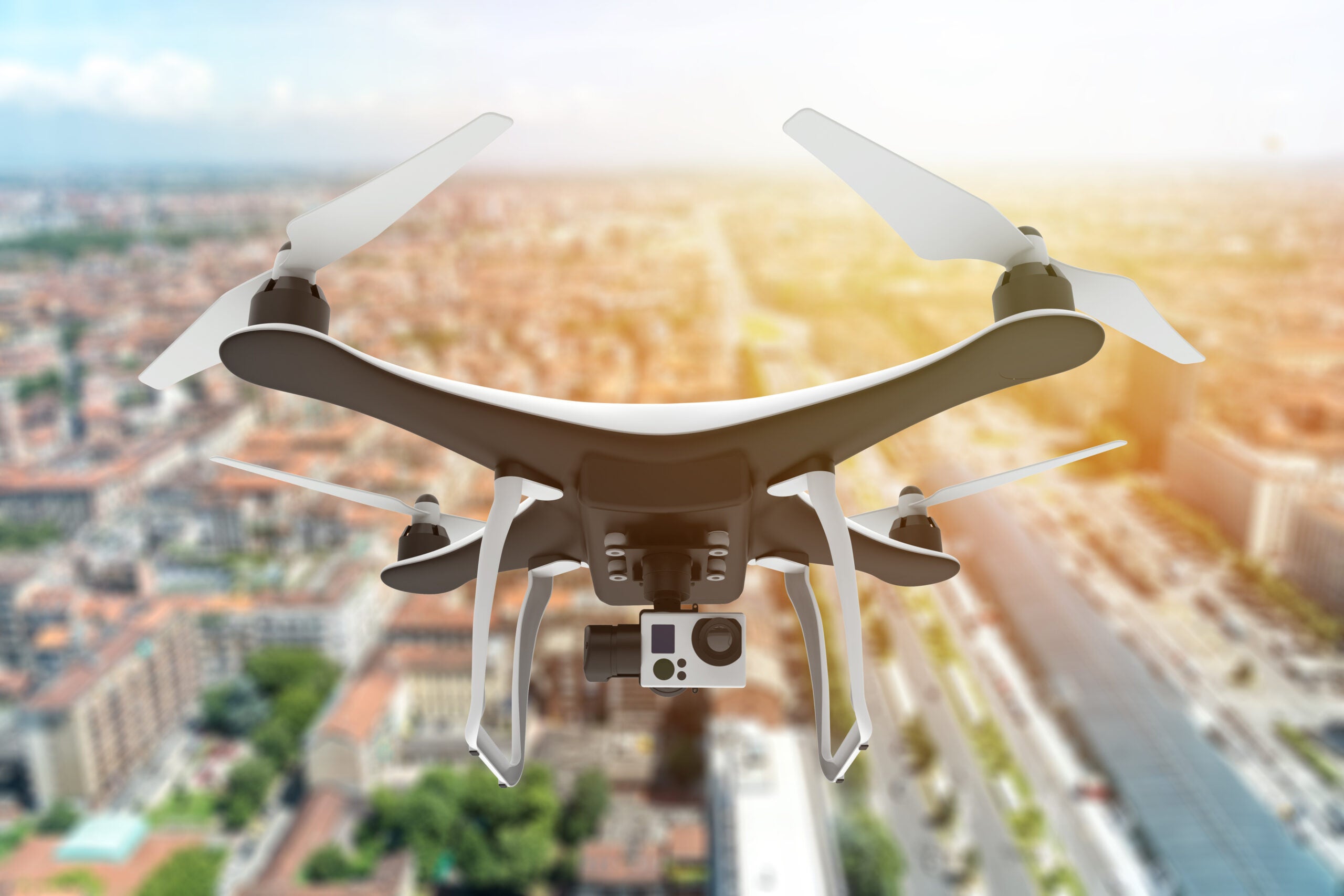 Drone in flight