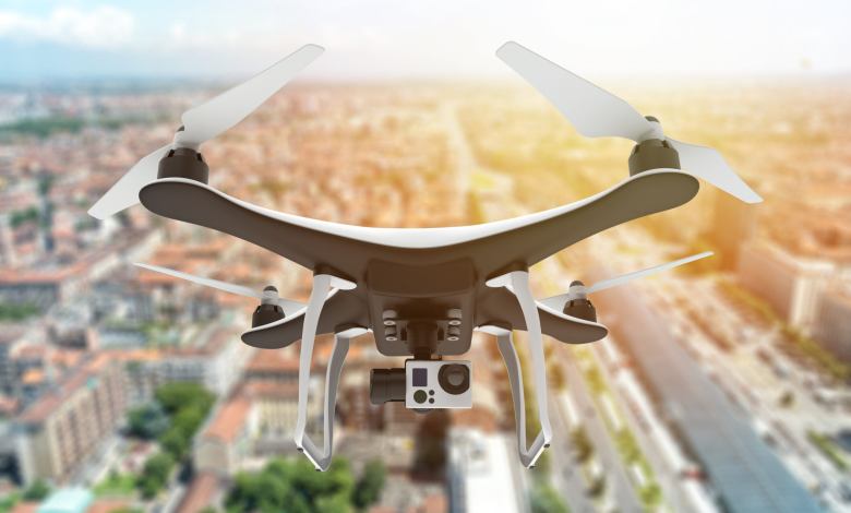 Drone in flight