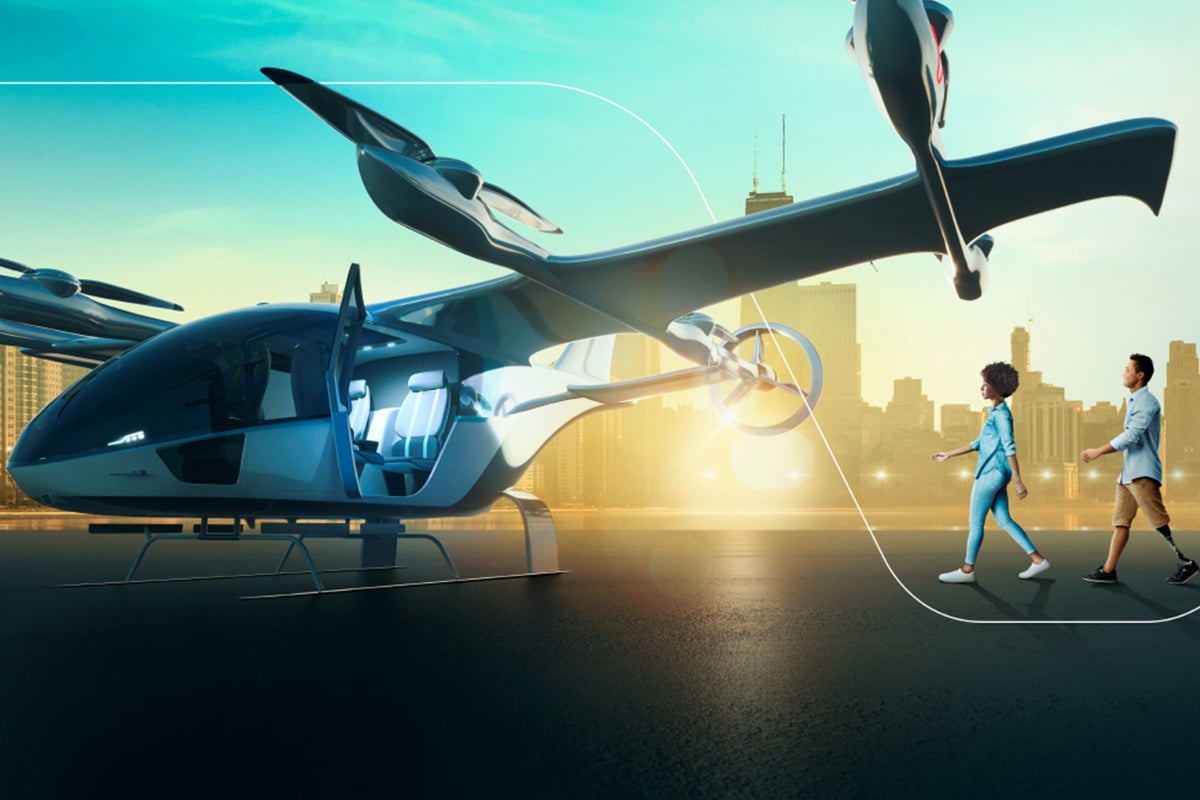 artist rendering of air taxi