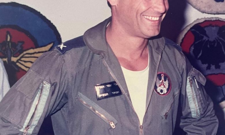 Zvi Kanor in a flight suit