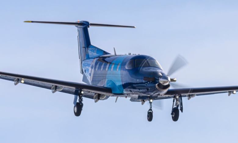 A Pilatus PC-12.