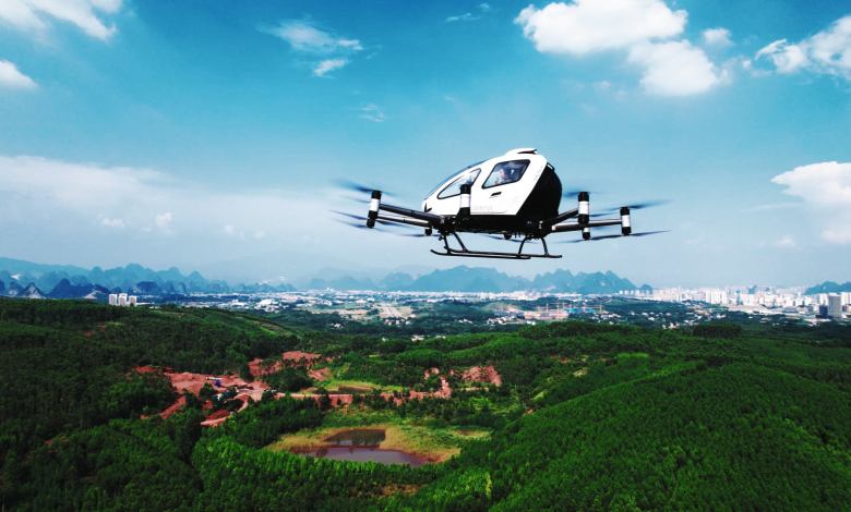 EHang AAM eVTOL aircraft