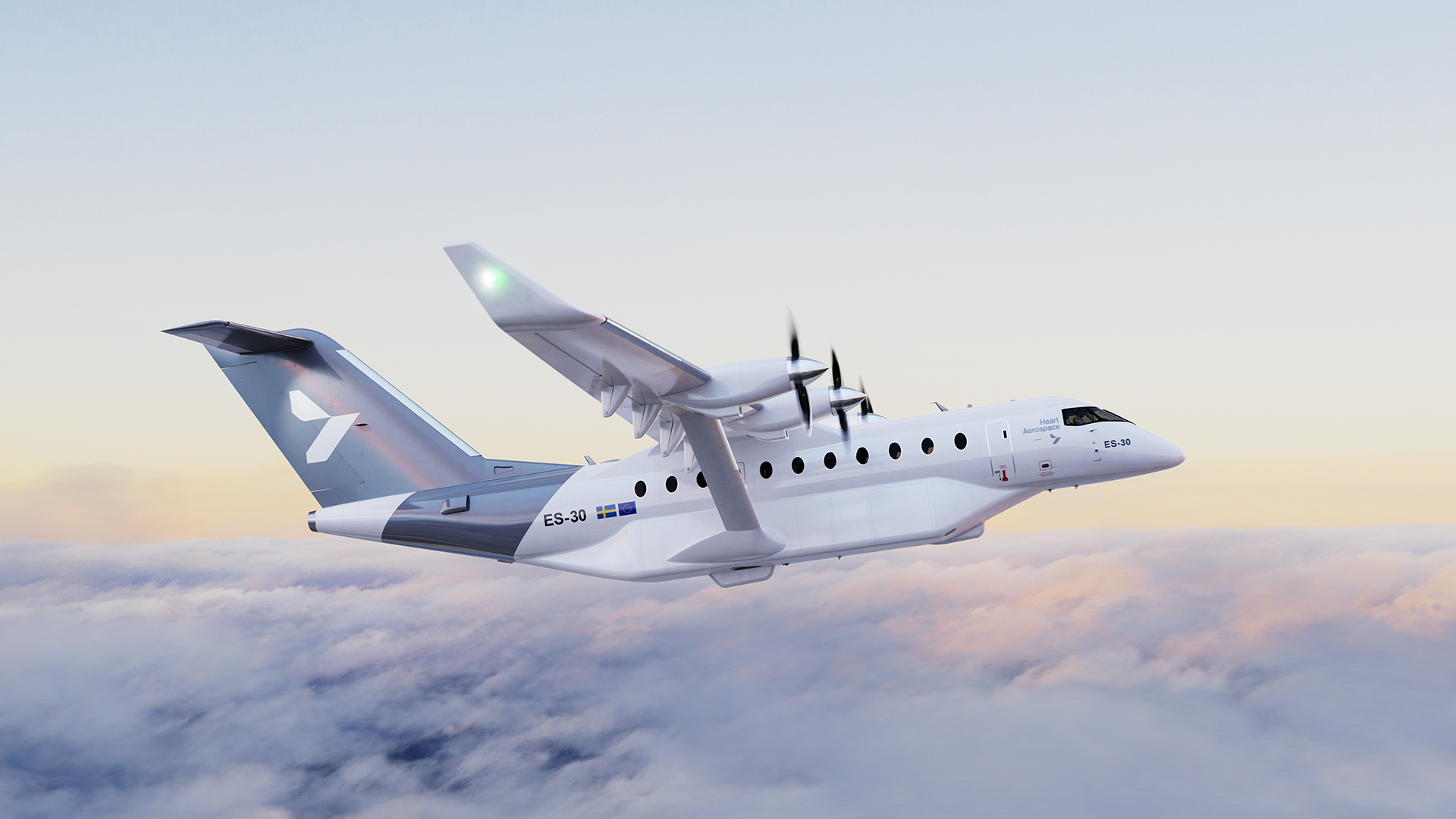 Heart electric airplane