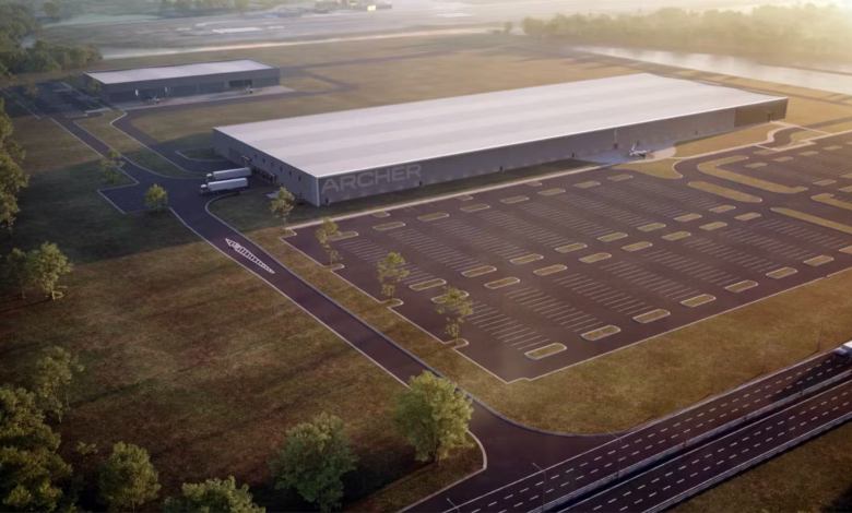 Archer manufacturing facility Midnight eVTOL
