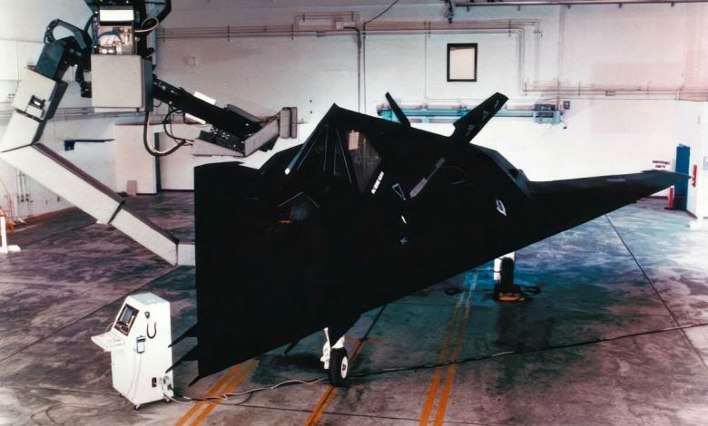 F-117 'Lone Wolf' undergoing radiographic inspection