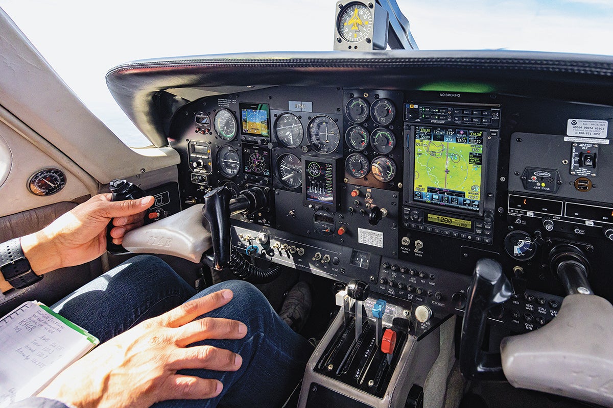 Modern avionics make cross-country flight easier. [Credit: FLYING Archive]