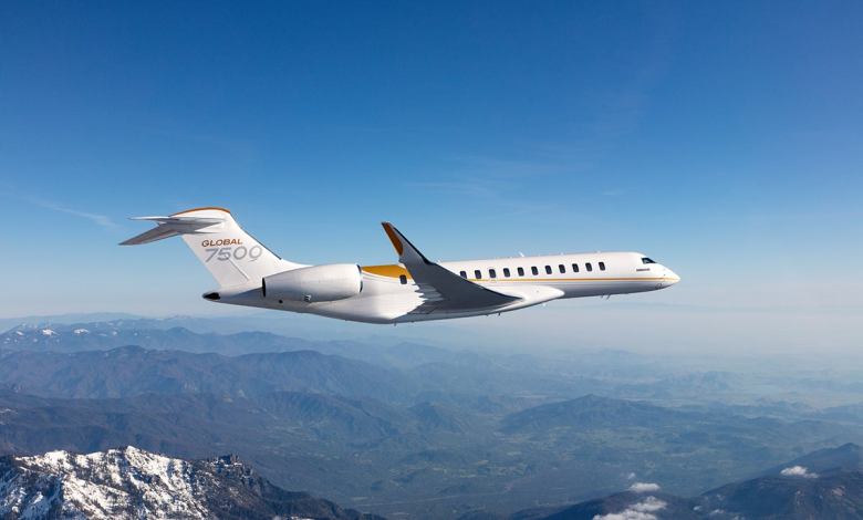 Bombardier's Global 7500 business jet.