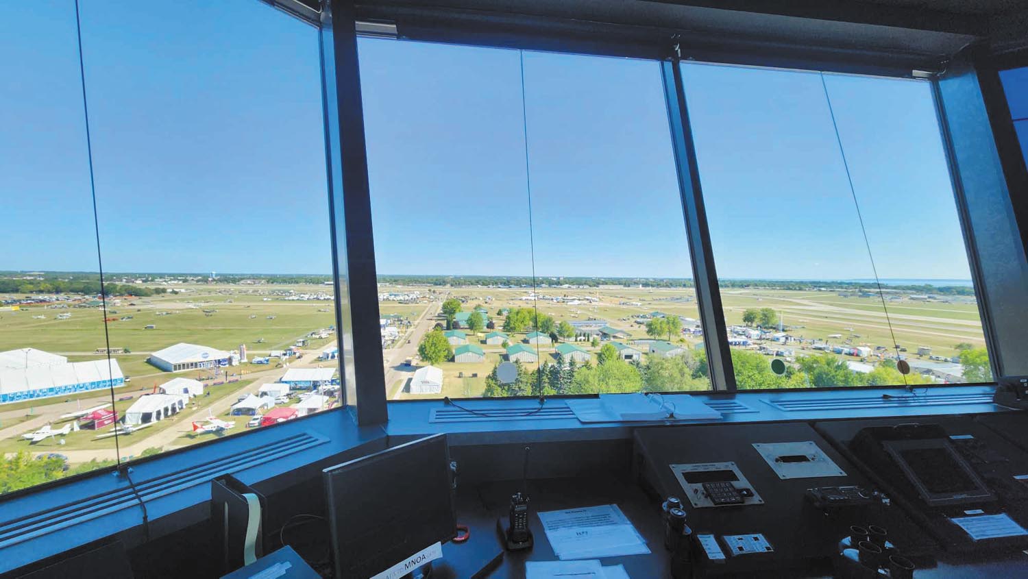 Great view from the ATC tower at Oshkosh