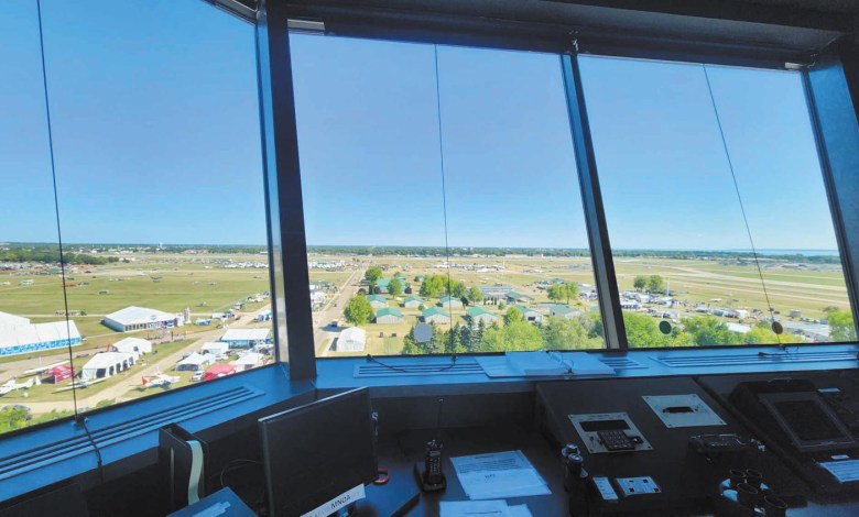 Great view from the ATC tower at Oshkosh