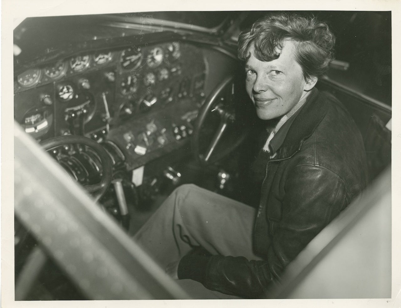 Amelia Earhart in Electra